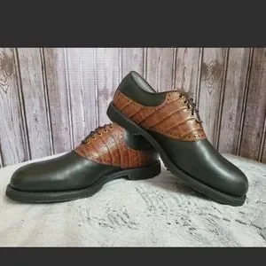 Footjoy Classics Linited Edition Tour Optiflex vintage all leather 9D Vintage FootJoy Classics Tour White Leather/Brown saddle  main image 3
